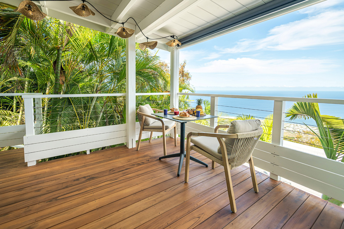 Petit déjeuner sur la terrasse RéOcéan